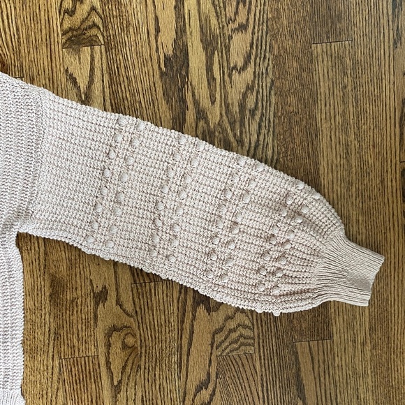 Light pink Madewell Bobble pullover sweater, size L. Excellent, barely worn cond - Picture 3 of 10